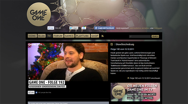 GameOne Website